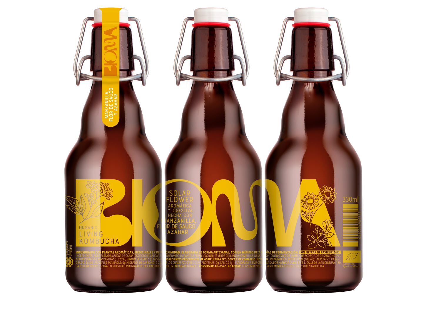 Solar Flower: Manzanilla, Flor de Saúco y Azahar 330ml